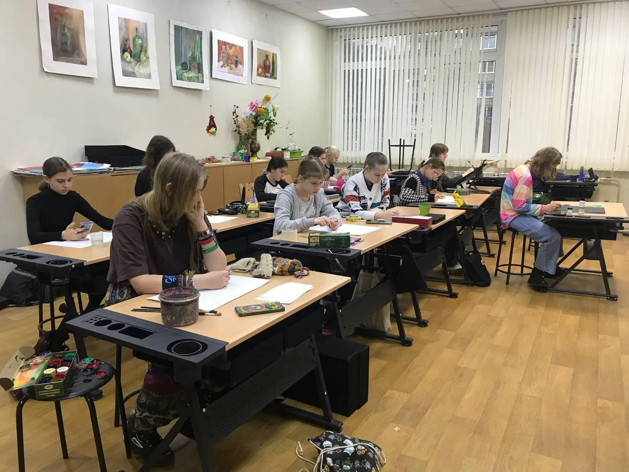 Юные художники из Дзержинского городского округа Люберцы приняли участие во Всероссийском изобразительном диктанте