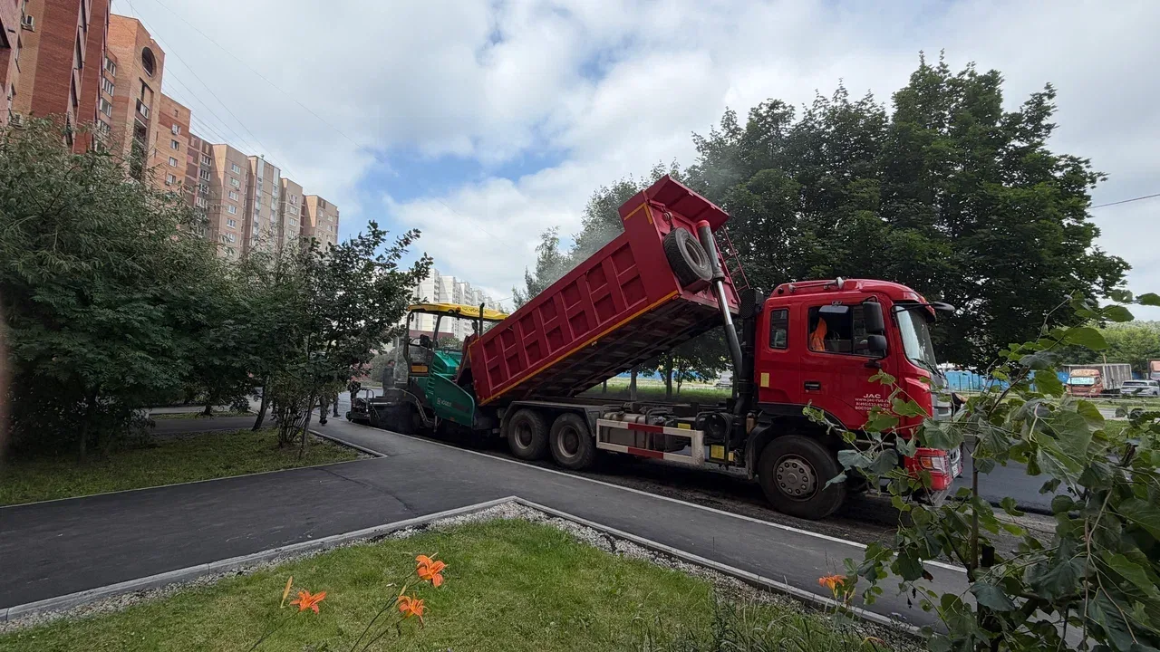 Ещё один двор благоустроили в Дзержинском на ул.Угрешской
