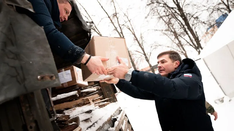 Очередной гуманитарный груз отправлен из Люберец в зону проведения СВО