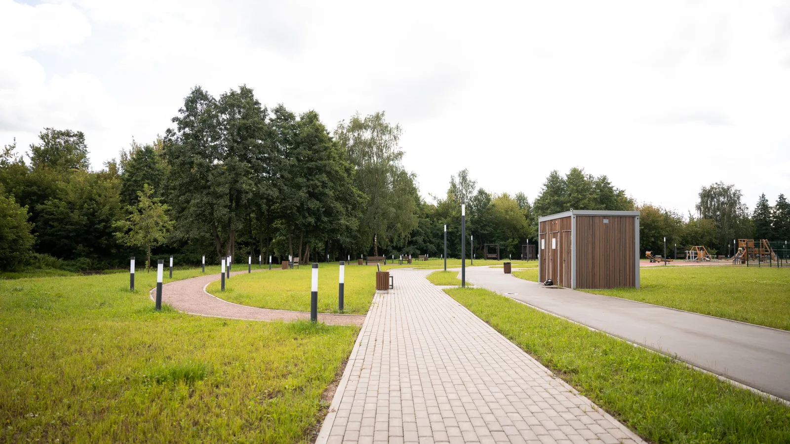 Основные работы по благоустройству парка «Марусино» в Люберцах завершены