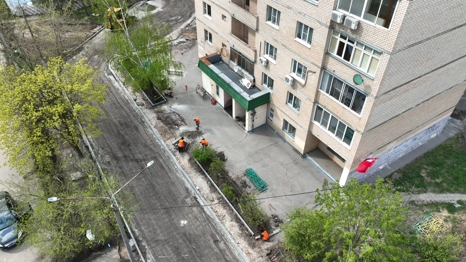 В Дзержинском Люберец стартовали работы по комплексному благоустройству дворов