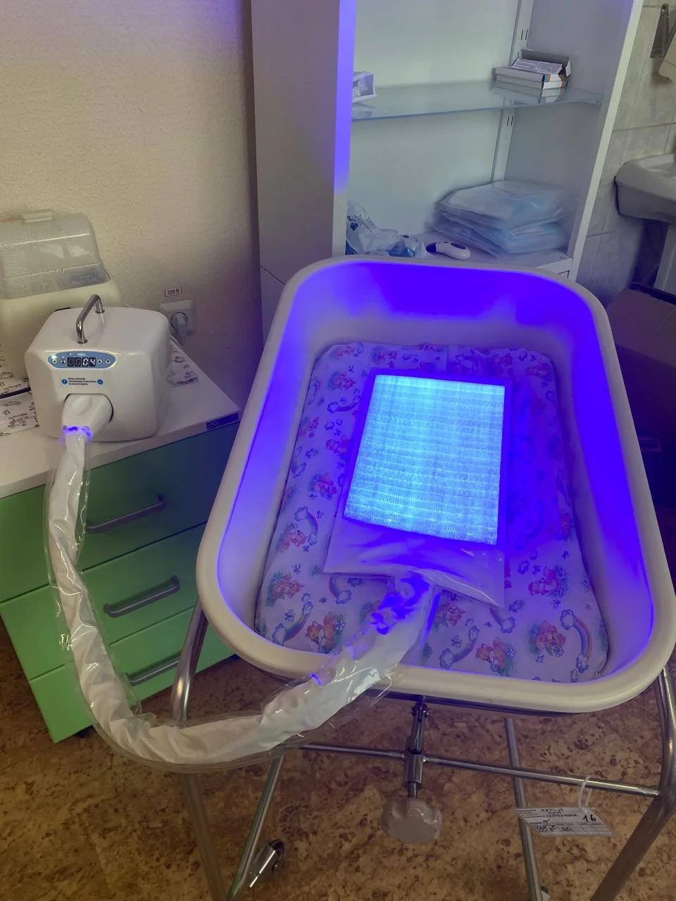 Новое оборудование для лечения новорожденных с неонатальной желтухой поступило в МОЦОМД Люберец