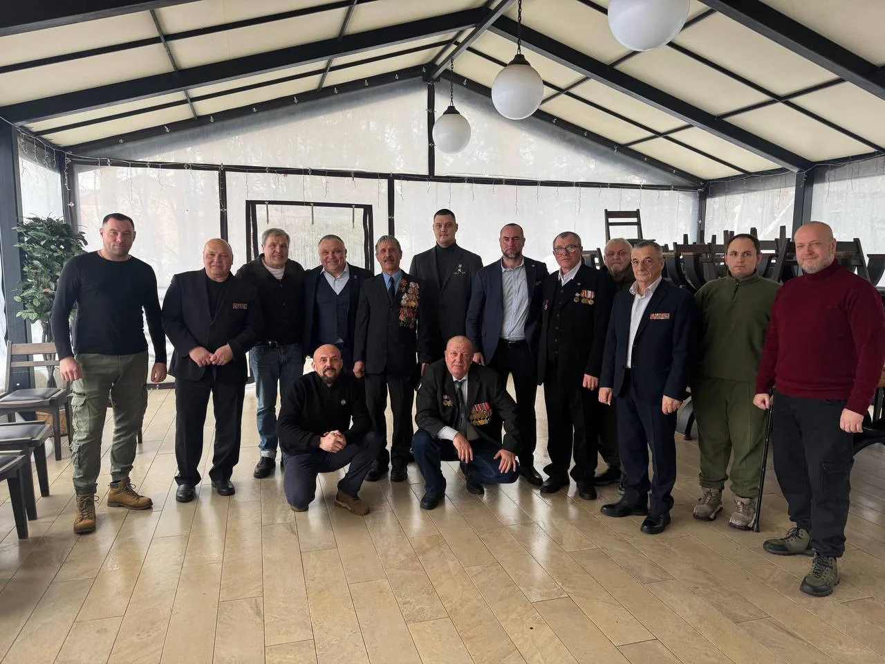 Ветераны СВО Люберец встретились с российским актёром Сергеем Легостаевым