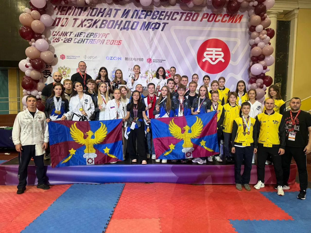 Более ста медалей завоевали люберецкие тхэквондисты на Чемпионате и Первенстве России