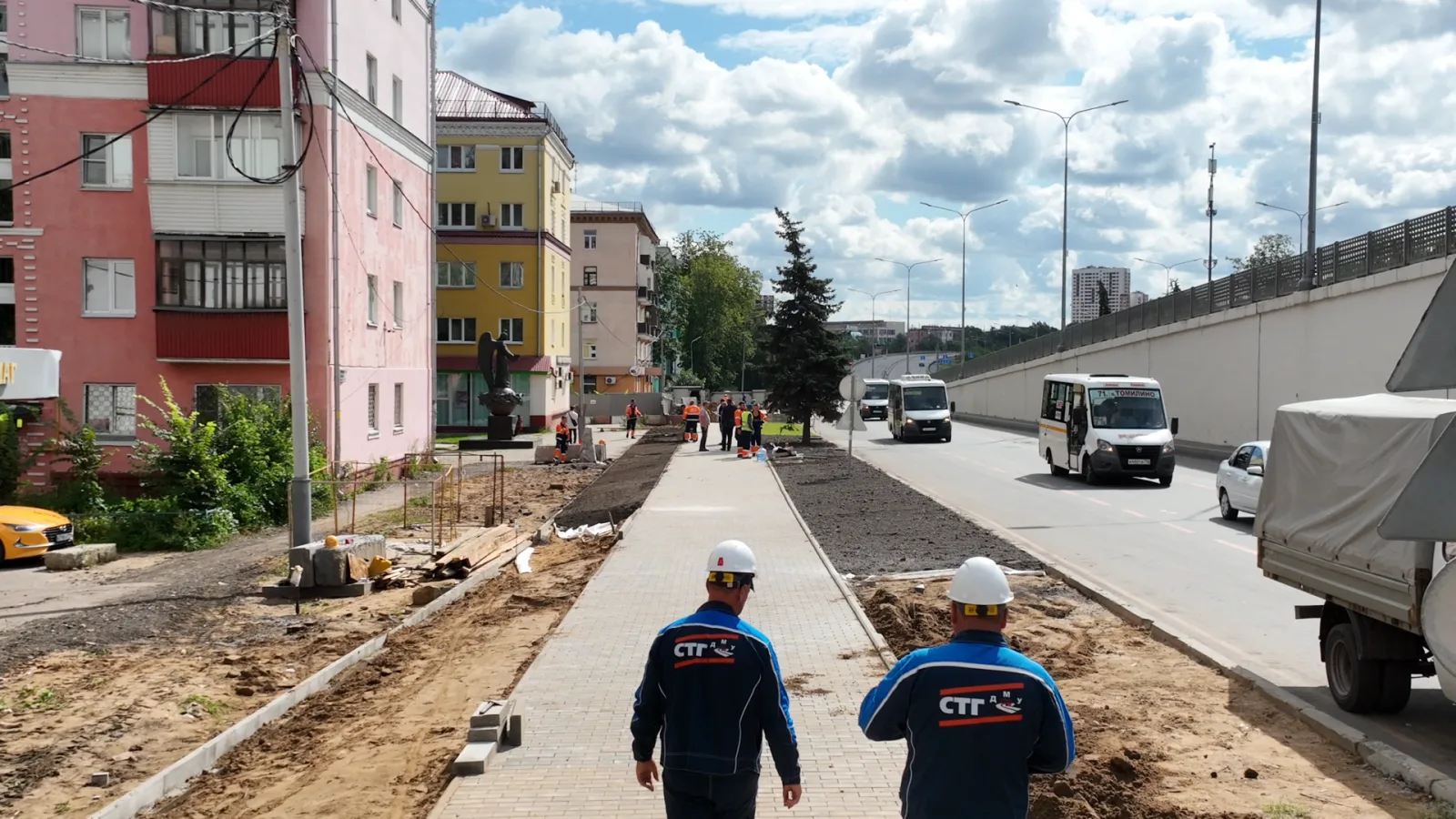Новый тротуар появится вдоль Октябрьского проспекта в Люберцах