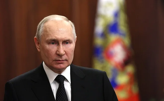Обращение президента России Владимира Путина к гражданам России