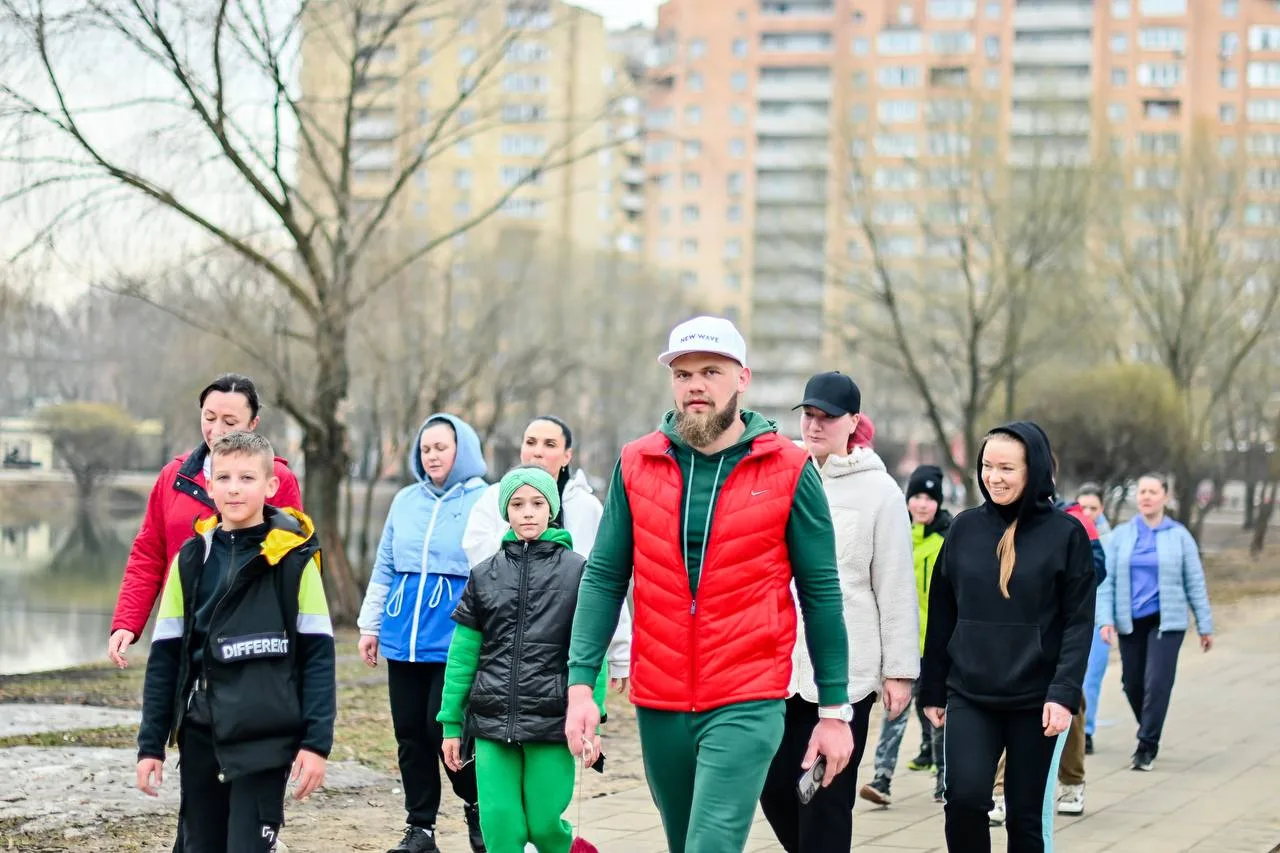 В парке Люберец в честь Всемирного дня здоровья провели тренировку