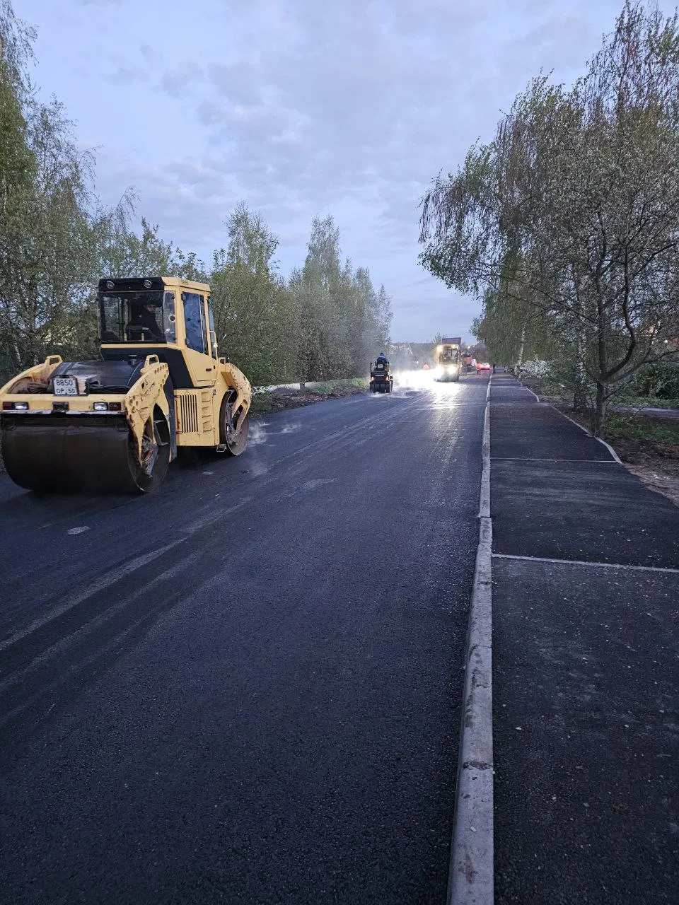 Более 1,3 км нового асфальтового покрытия появилось в посёлке Красково