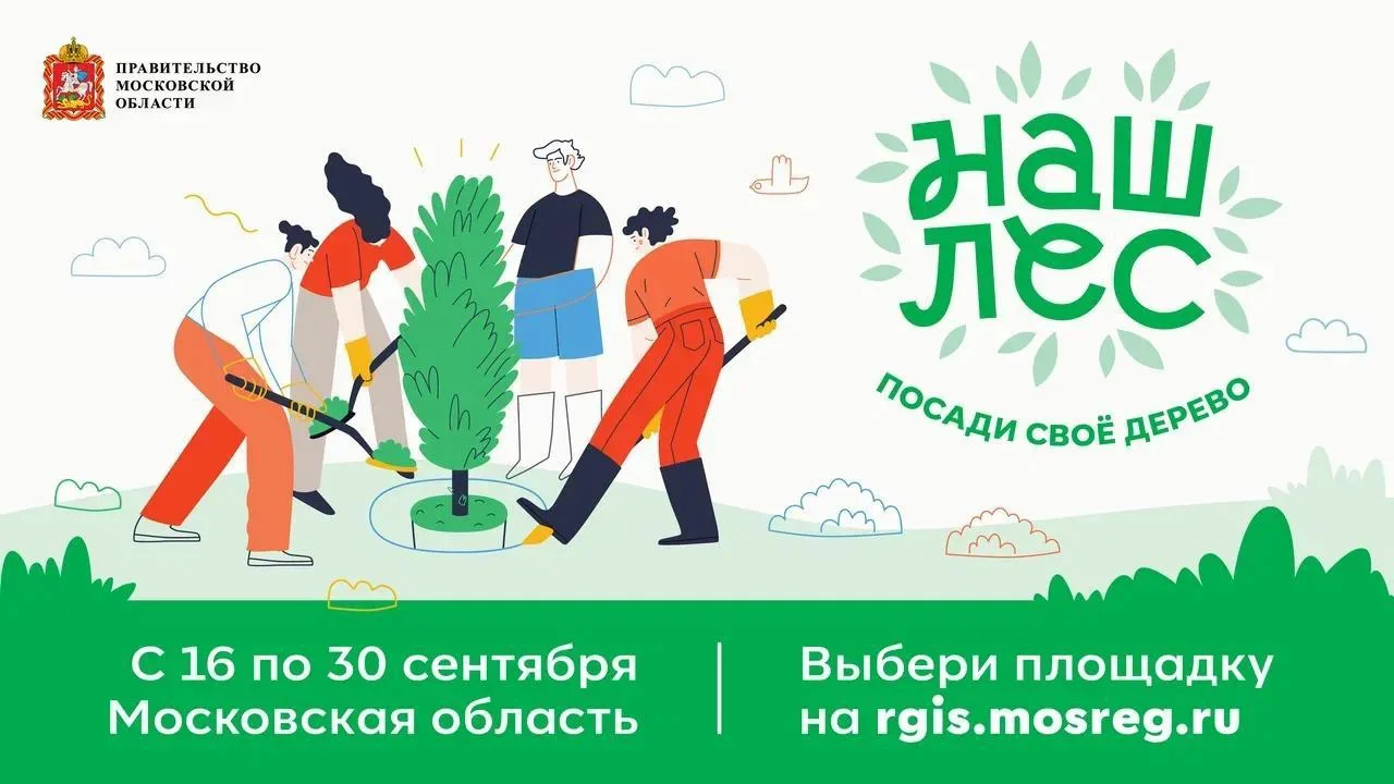 В Люберцах в рамках экоакции высадят более 1 тысячи берез и сосен