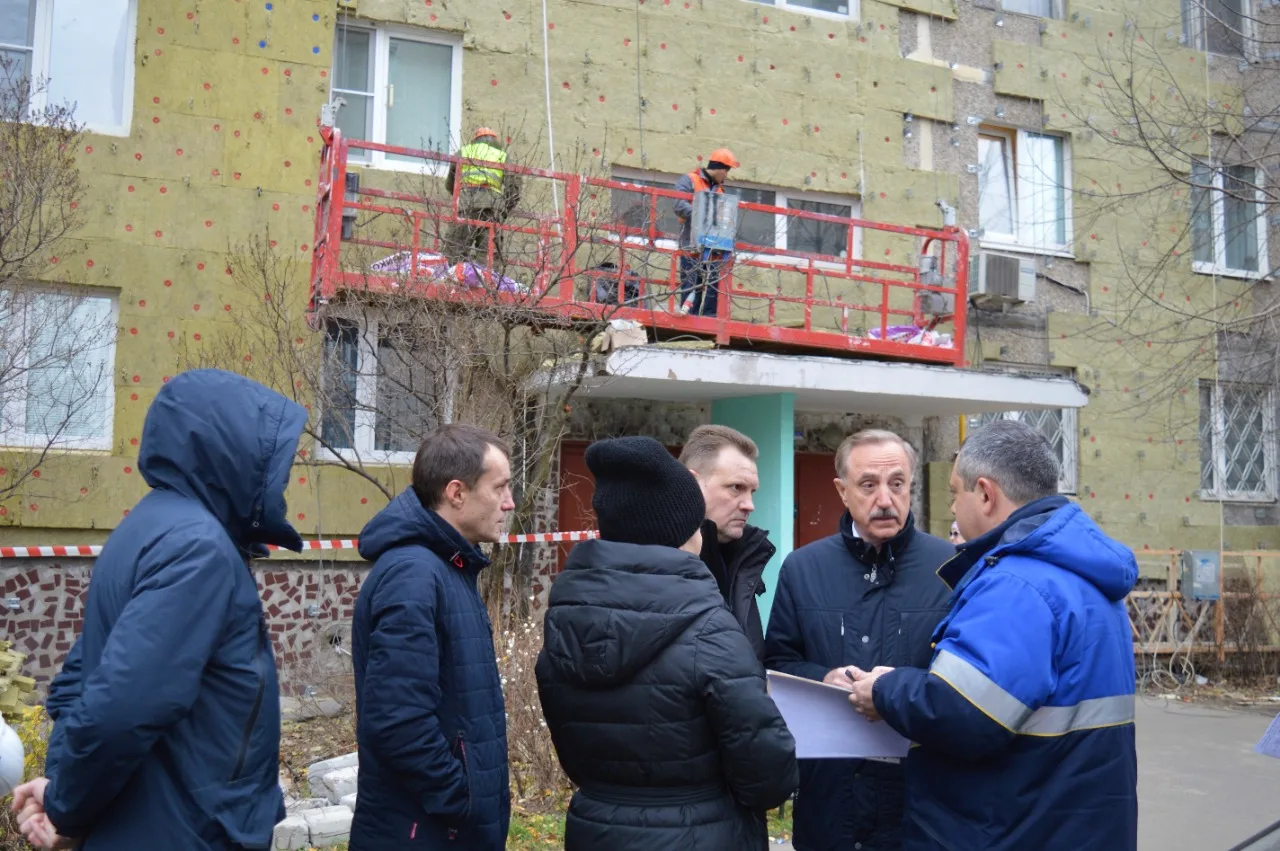 В Люберцах на улице Толстого в конце года завершат капремонт фасада