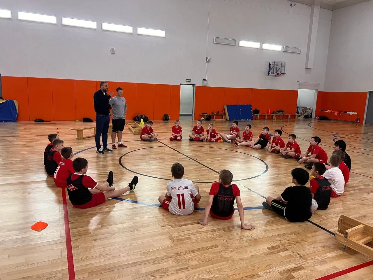 Руководитель ФШ "Спартак" посетил тренировку воспитанников школы в отделении на базе ИТЛ Люберец