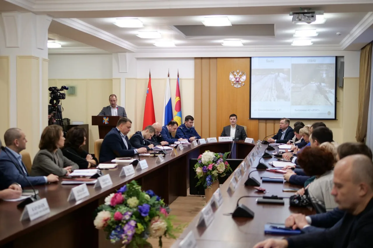 Владимир Волков провел оперативное совещание в Люберцах