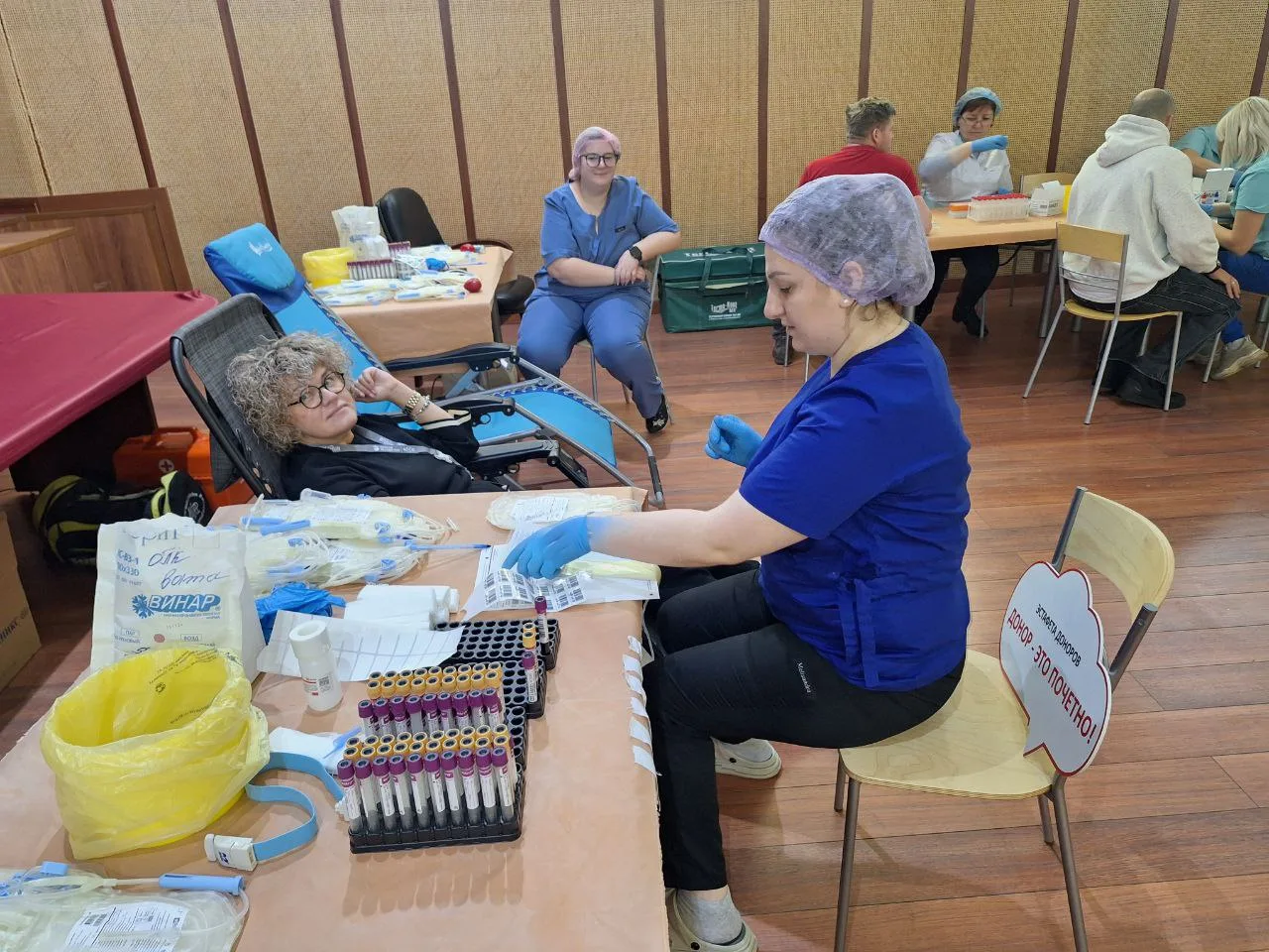 Более 25 литров крови сдали доноры Центра вертолетостроения в Люберца