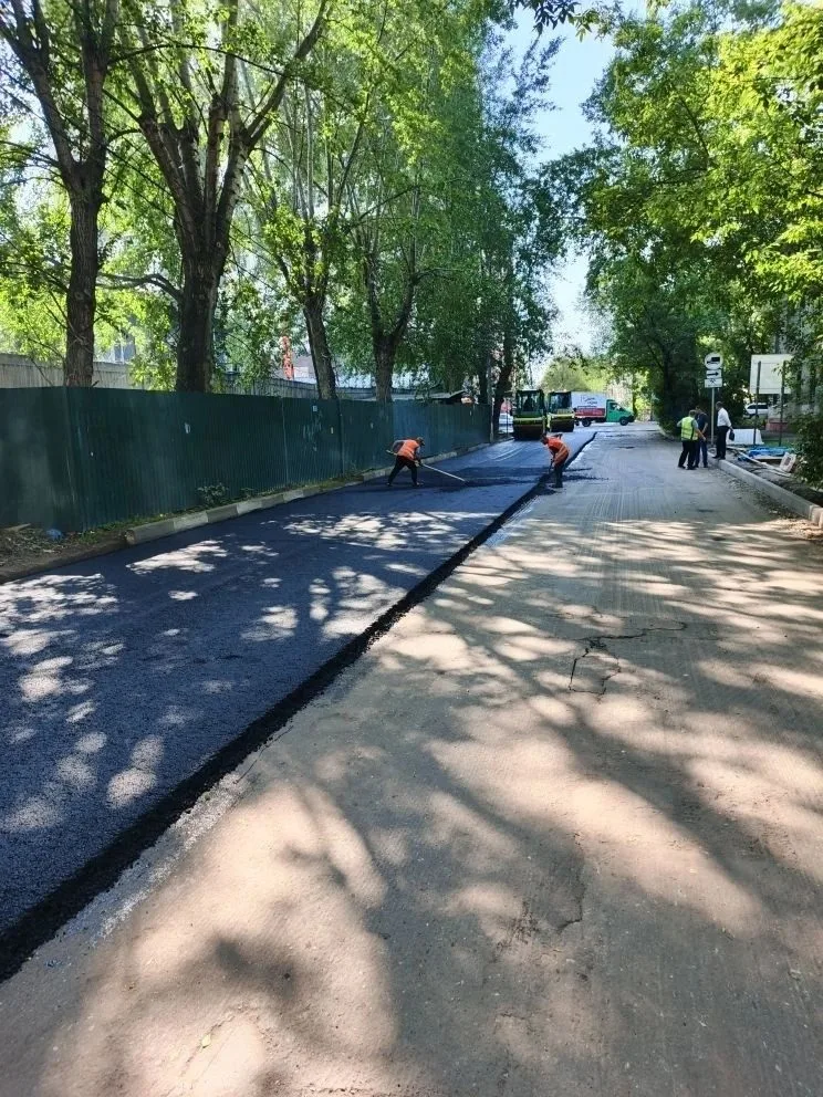 Новое дорожное покрытие появилось на улице Хлебозаводской тупик в Люберцах