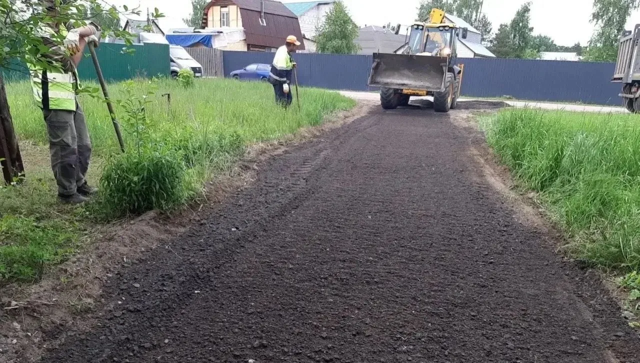 Работы по профилированию дороги выполнили в поселке Красково