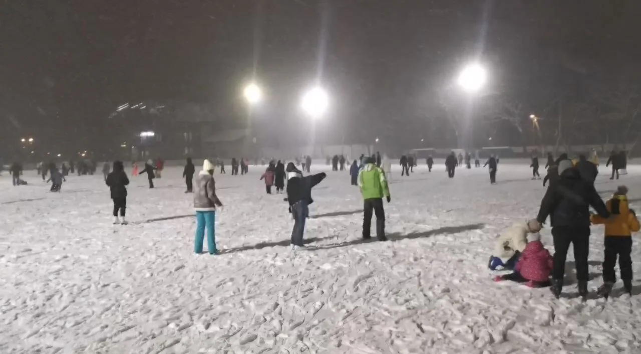 Самый большой в Подмосковье каток с естественным льдом заработал в Люберцах