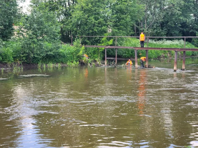 В поселке Люберец в рамках экоакции уберут берег реки Пехорки