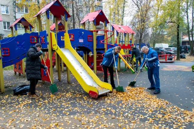 Свыше 250 кубометров листвы собрали в Люберцах в рамках субботника