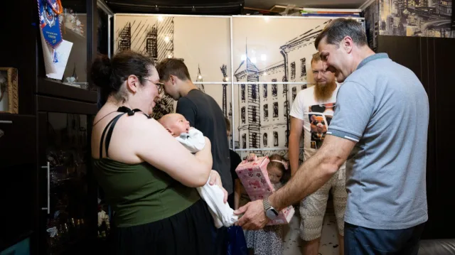 Четвертый ребенок родился в семье участника СВО из Люберец