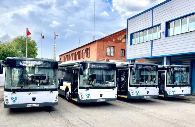 Еще четыре новых автобуса пополнили автопарк предприятия Люберец