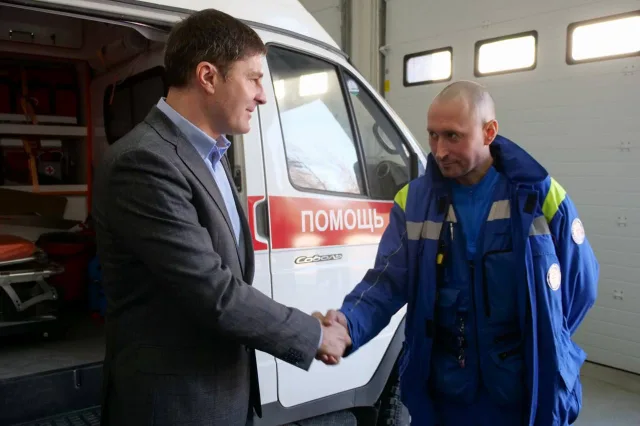 Владимир Волков принял участие в открытии новой подстанции скорой помощи в Люберцах