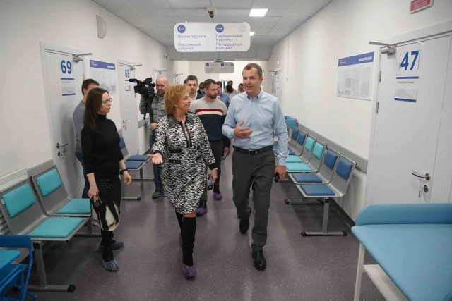 Владимир Волков проверил в Люберцах готовность новой поликлиники на 155 посещений в смену
