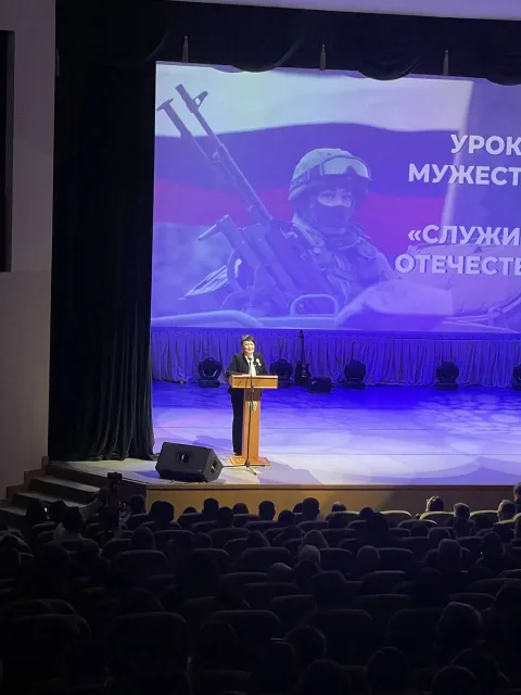 Студенты Российской таможенной академии Люберец встретились с ветеранами боевых действий