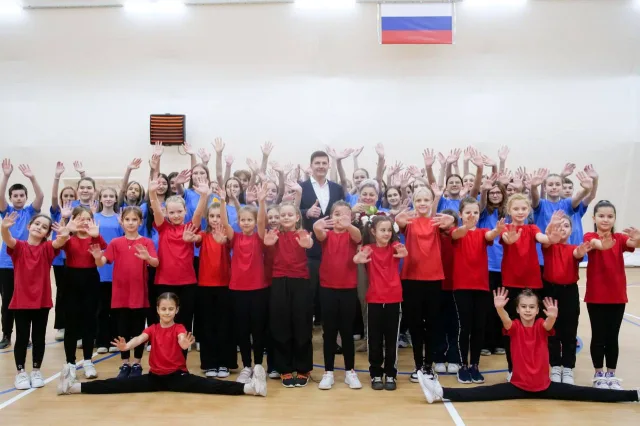 Владимир Волков принял участие в торжественном открытии ФОКа в лицее Люберец