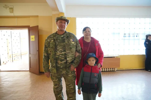 Ветеран СВО из Люберец проголосовал на выборах губернатора