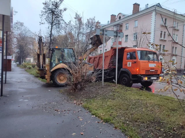 Почти 300 кубометров мусора и листвы вывезли в Люберцах за неделю