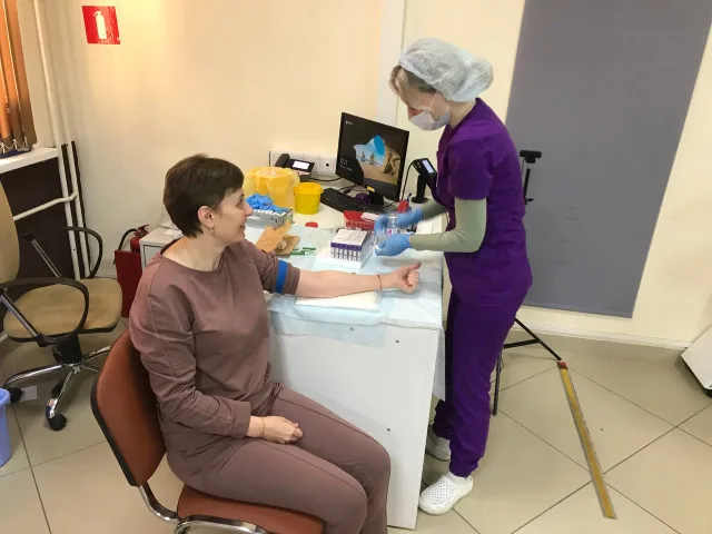 Сотрудники отдела МФЦ Люберец приняли участие в диспансеризации