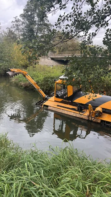 В Люберцах к ноябрю завершат расчистку реки Чернавки