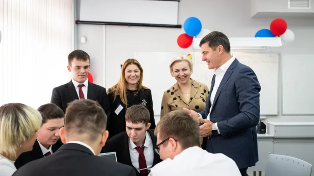 В школе Люберец открылся образовательный центр «Точка роста»