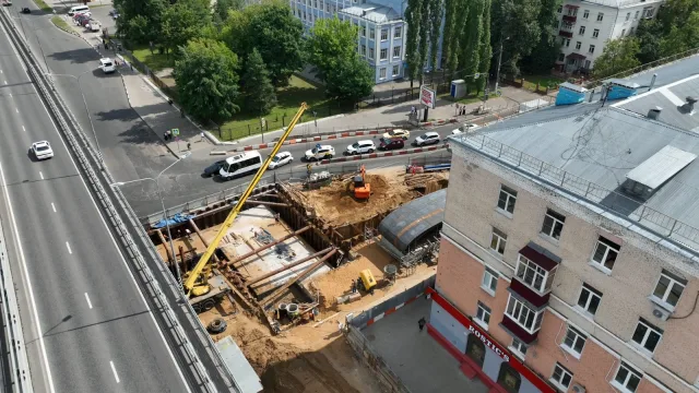 Строительная готовность подземного перехода на оживленном переходе в Люберцах составляет 40%