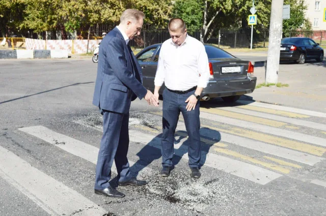 Владимир Ружицкий проверил проведение ямочного ремонта в Люберцах